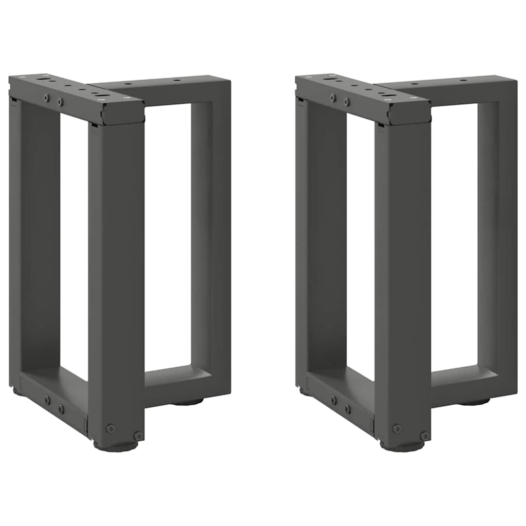 vidaXL Salontafelpoten 2 st T-vormig 30x25x(30-31) cm staal zwart