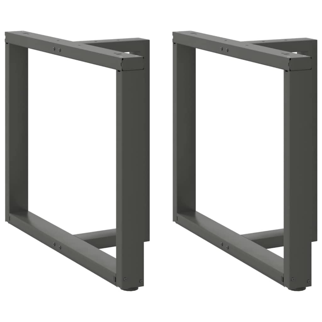 vidaXL Salontafelpoten 2 st T-vormig 30x25x(30-31) cm staal zwart