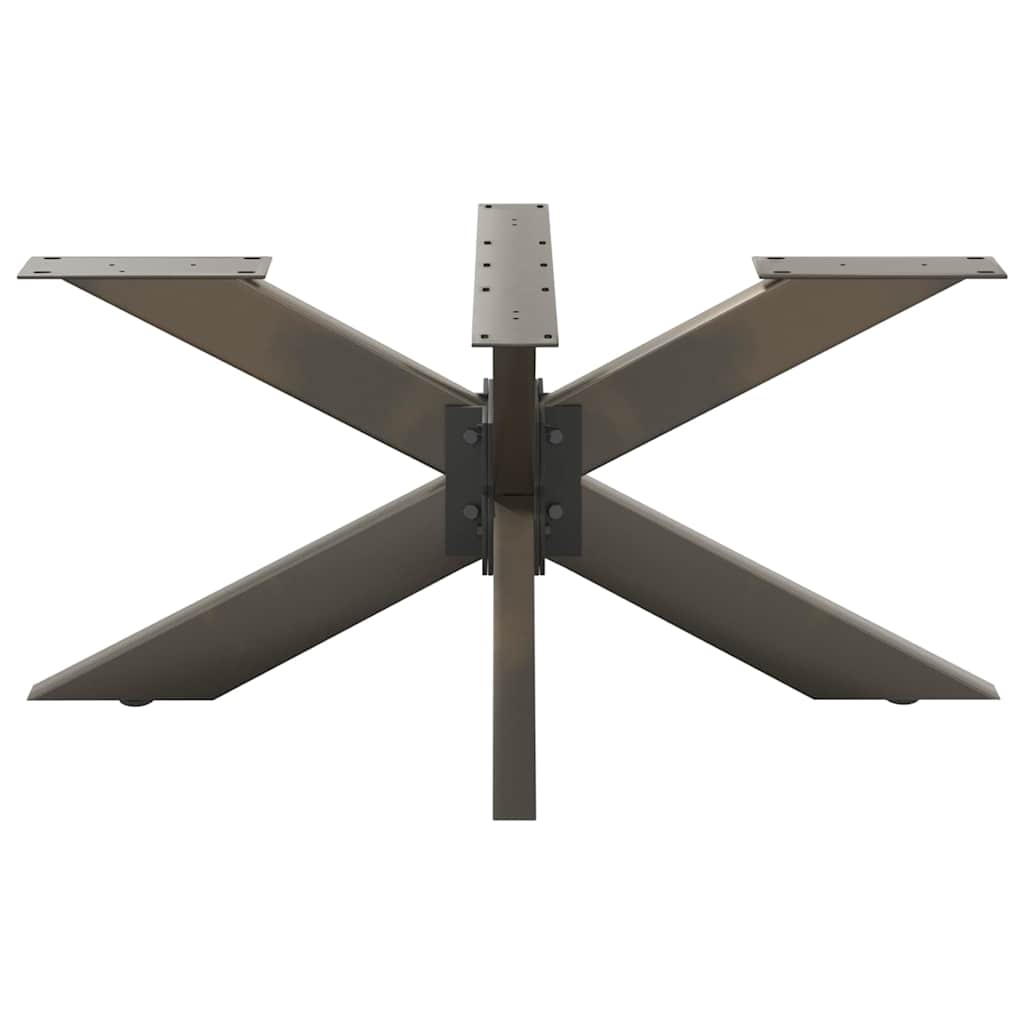 vidaXL Salontafelpoot spider vorm 98x58x(42-43) cm staal zwart
