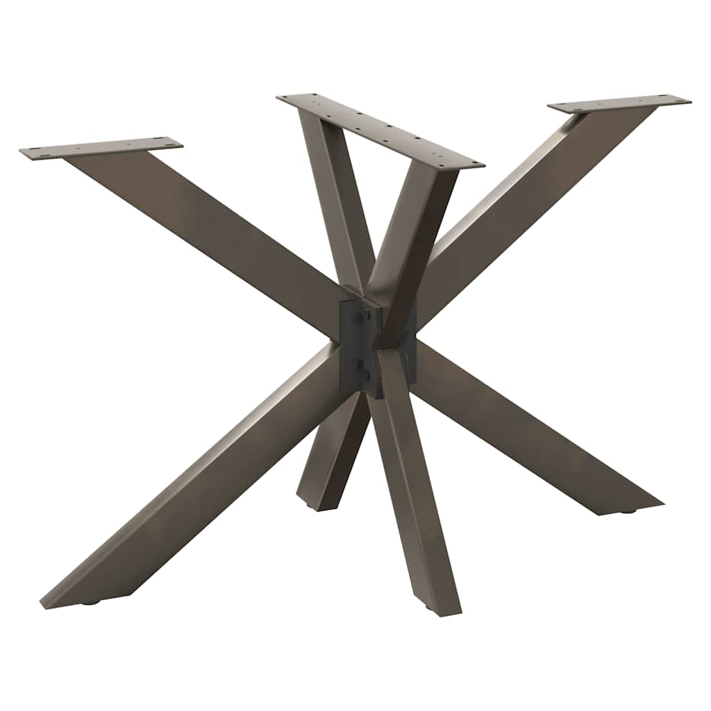 vidaXL Salontafelpoot spider vorm 98x58x(42-43) cm staal zwart