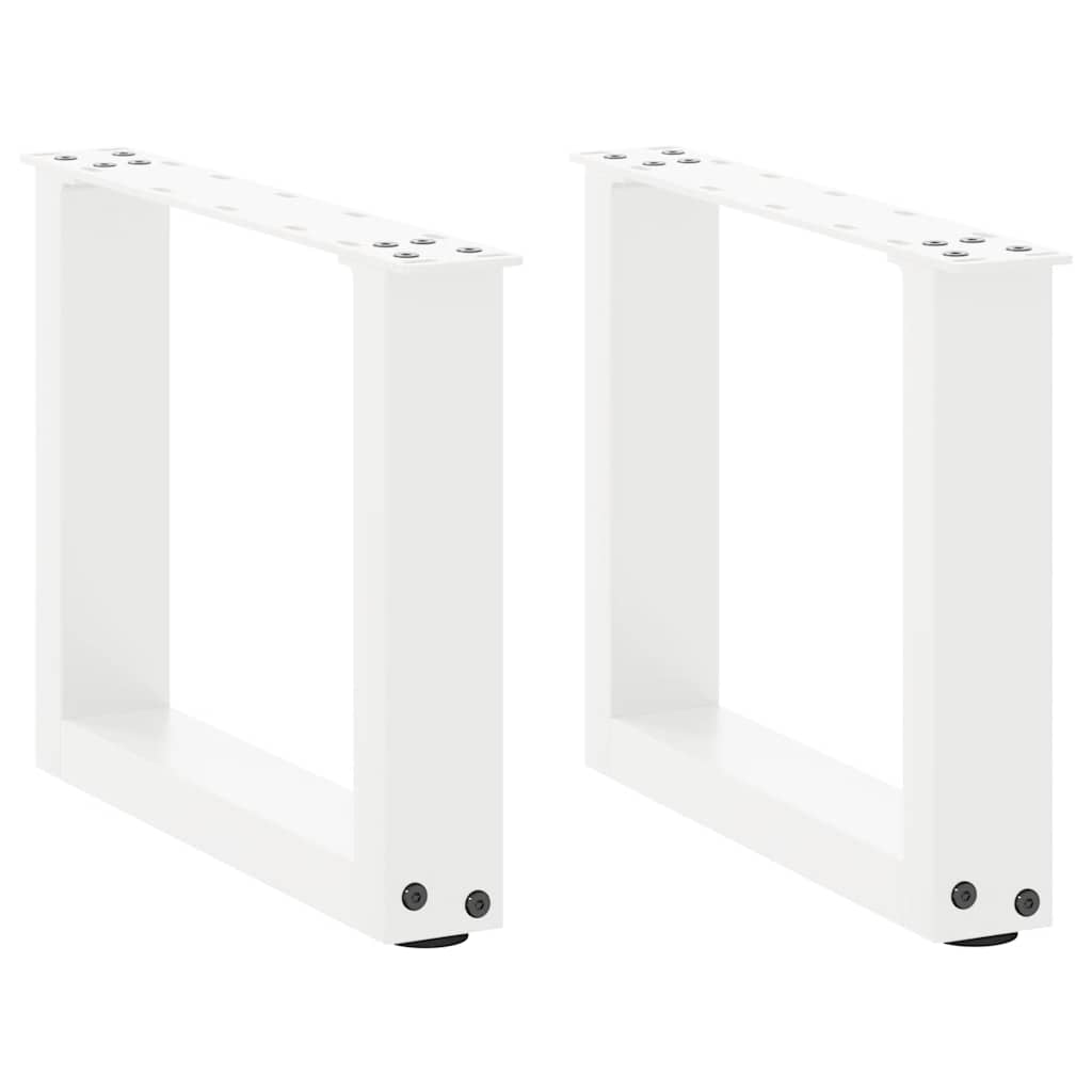 vidaXL Salontafelpoten 2 st U-vormig 30x(30-31) cm staal zwart