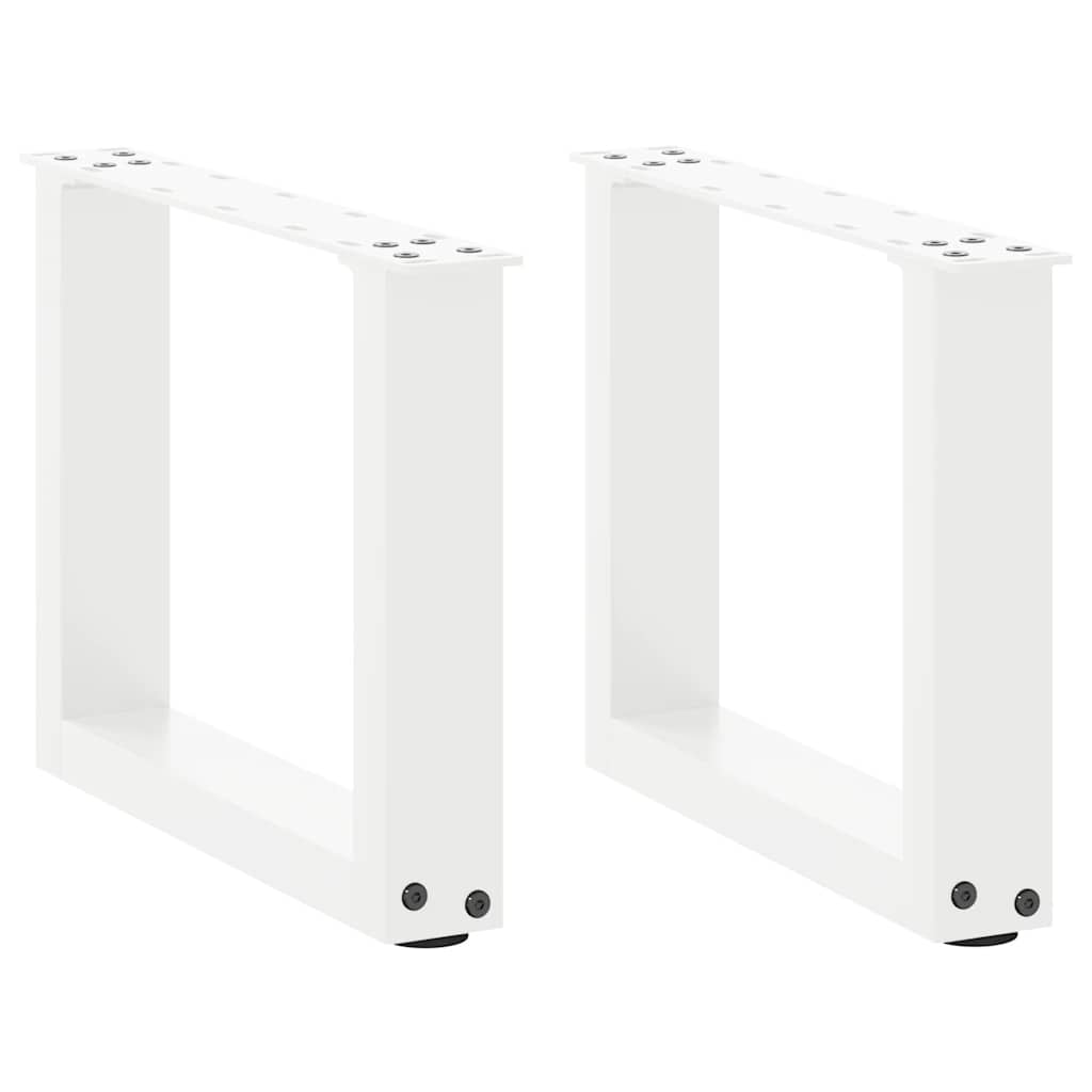 vidaXL Salontafelpoten 2 st U-vormig 30x(30-31) cm staal zwart