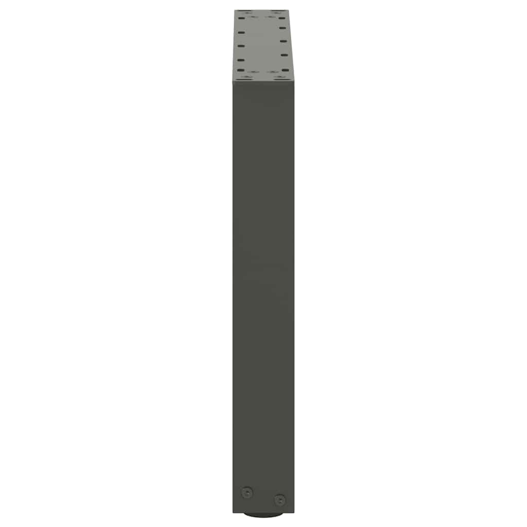 vidaXL Salontafelpoten 2 st U-vormig 30x(30-31) cm staal zwart