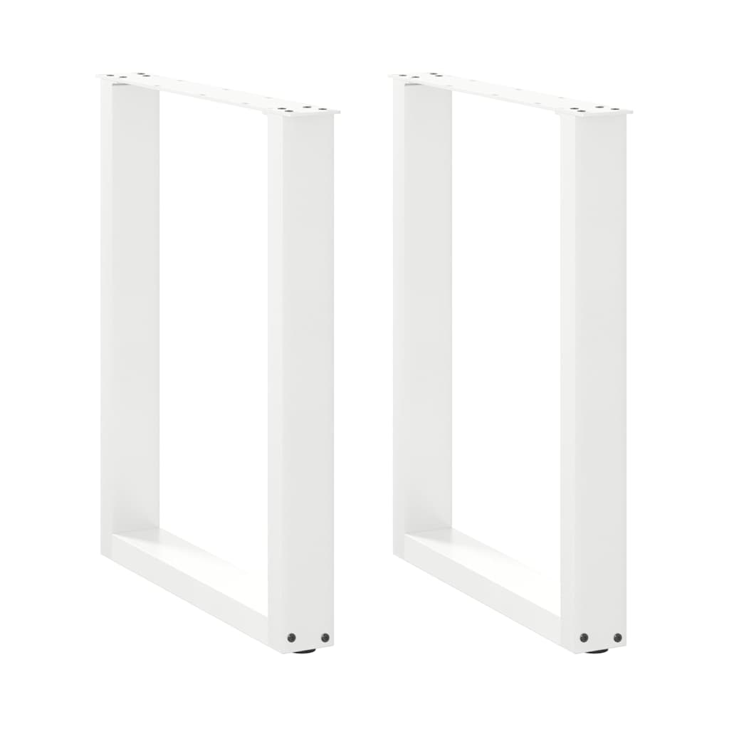vidaXL Salontafelpoten 2 st U-vormig 30x(30-31) cm staal zwart