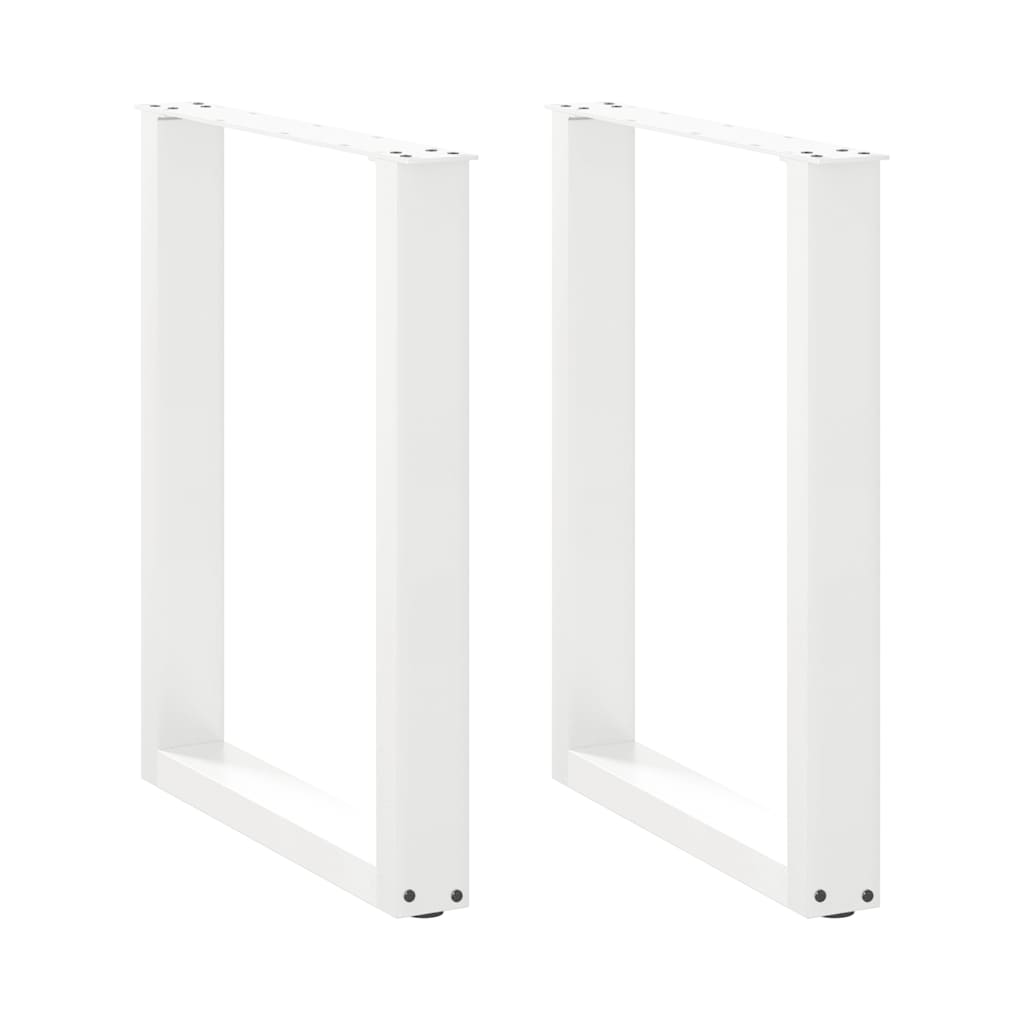 vidaXL Salontafelpoten 2 st U-vormig 30x(30-31) cm staal zwart
