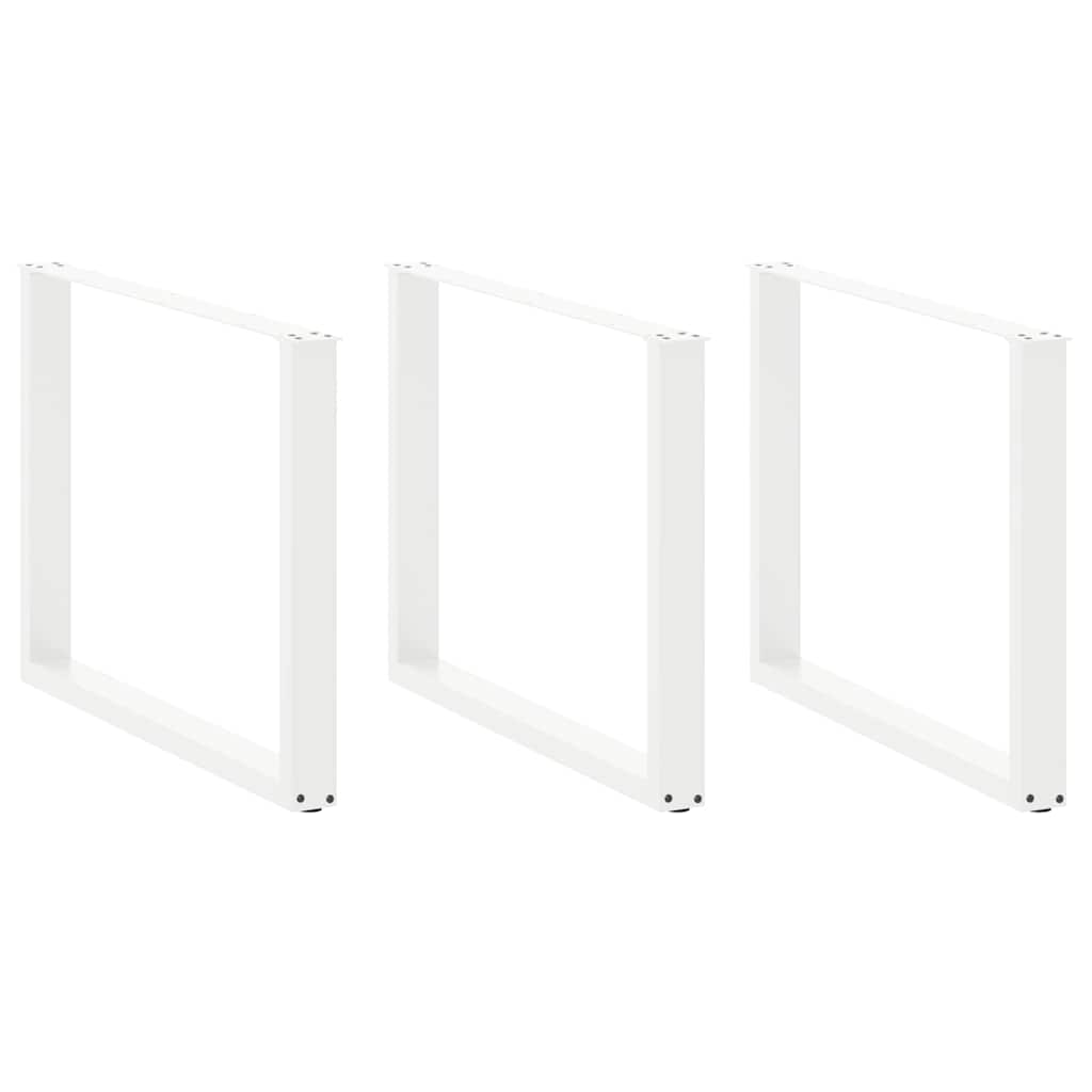 vidaXL Salontafelpoten 2 st U-vormig 30x(30-31) cm staal zwart