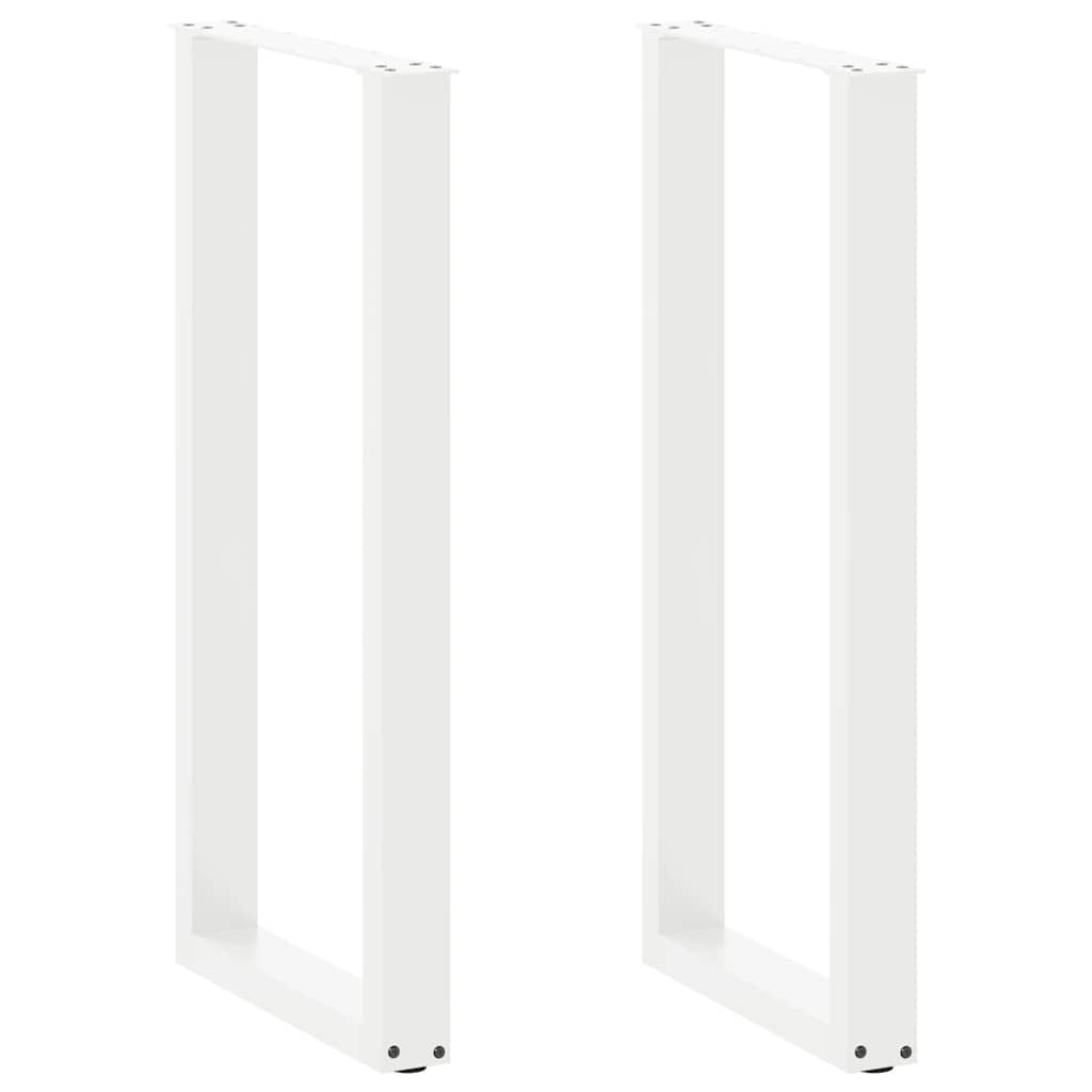vidaXL Salontafelpoten 2 st U-vormig 30x(30-31) cm staal zwart