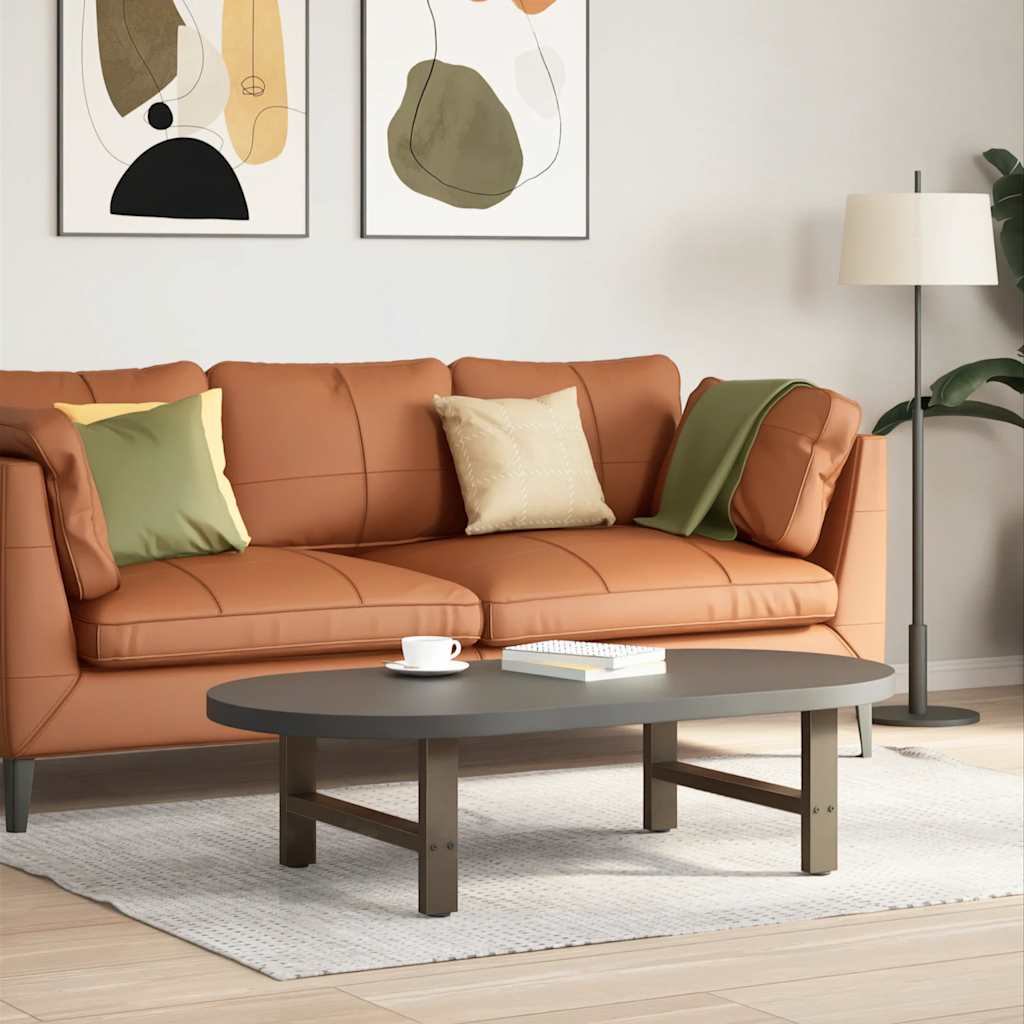 vidaXL Salontafelpoten 2 st 30x(30-31) cm staal zwart