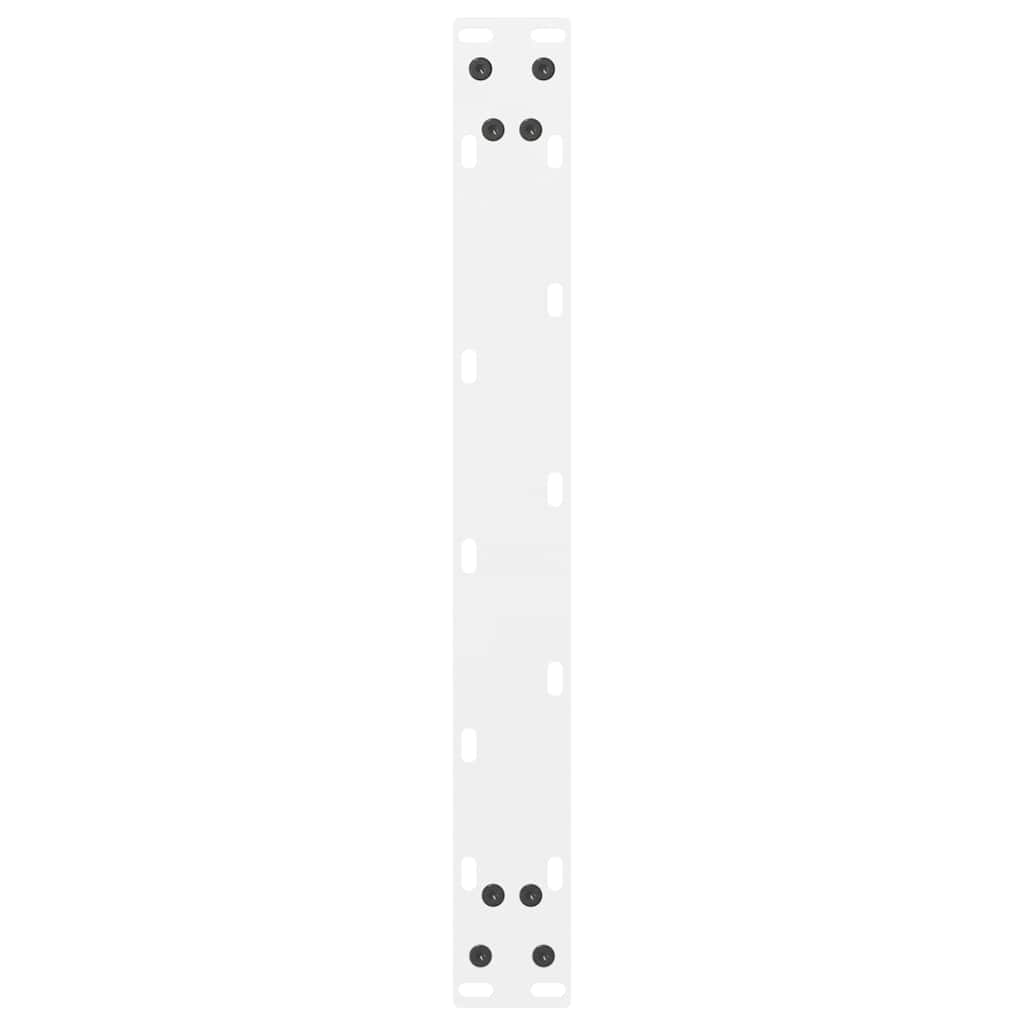 vidaXL Salontafelpoten 2 st 30x(30-31) cm staal zwart