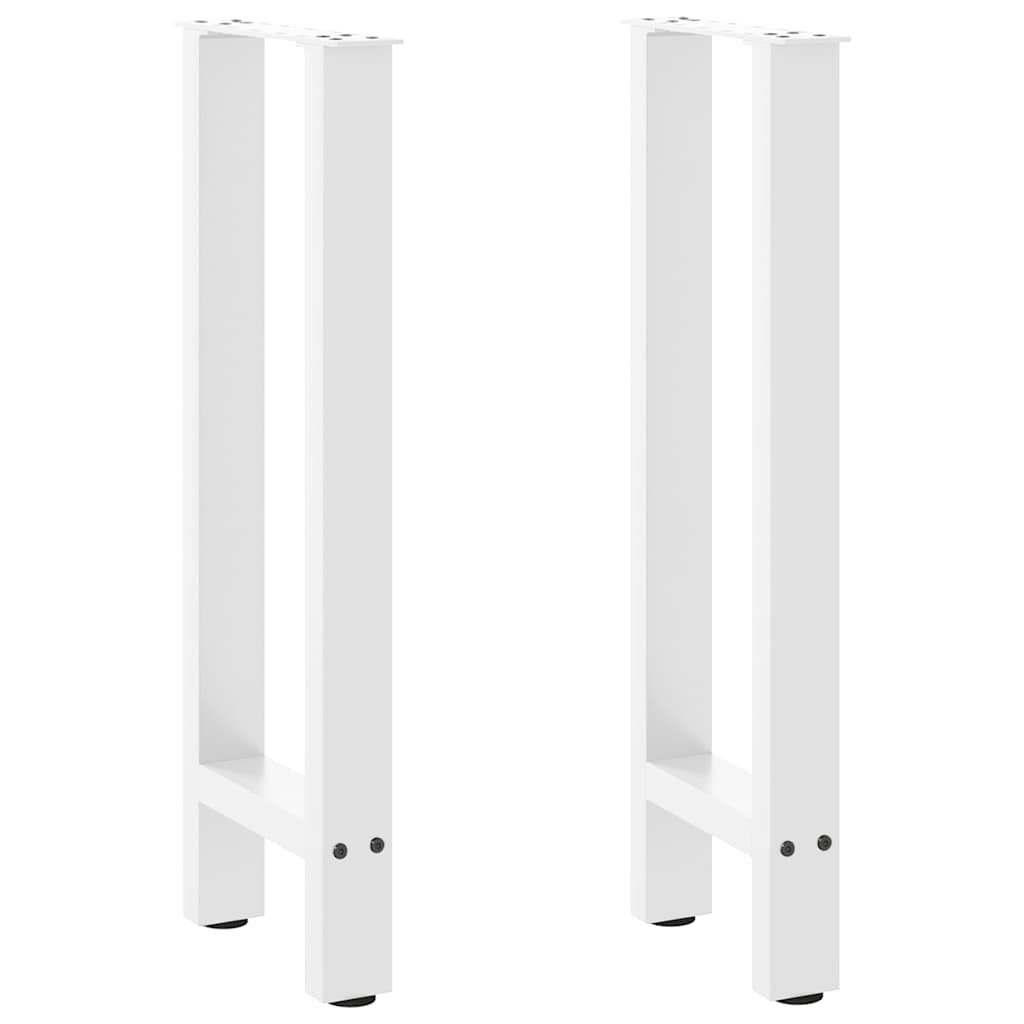 vidaXL Salontafelpoten 2 st 30x(30-31) cm staal zwart