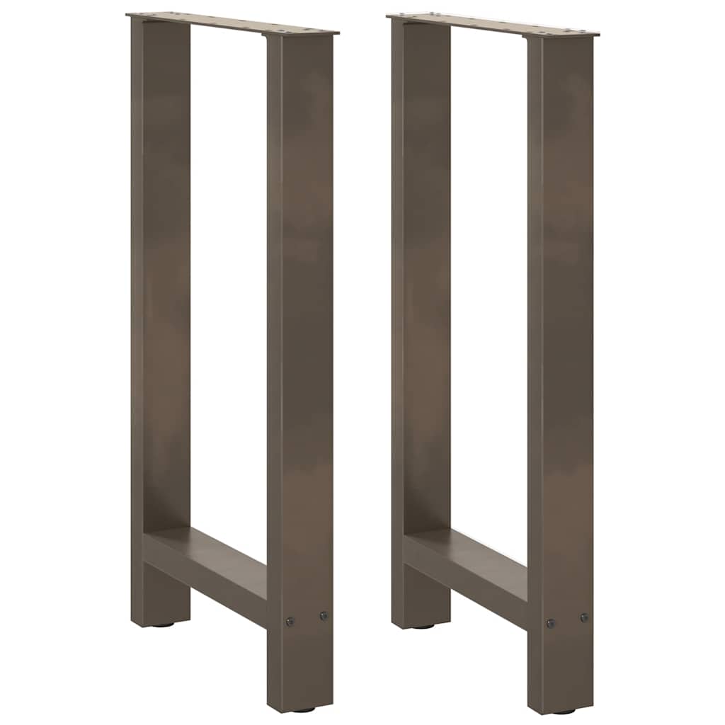 vidaXL Salontafelpoten 2 st 30x(30-31) cm staal zwart