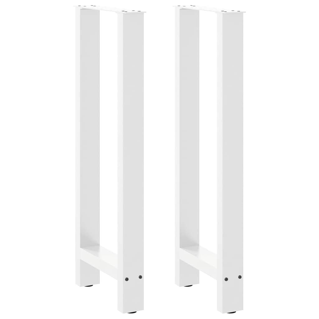vidaXL Salontafelpoten 2 st 30x(30-31) cm staal zwart