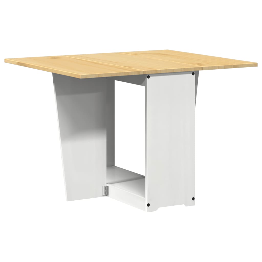vidaXL Eettafel Corona inklapbaar massief grenenhout wasbruin