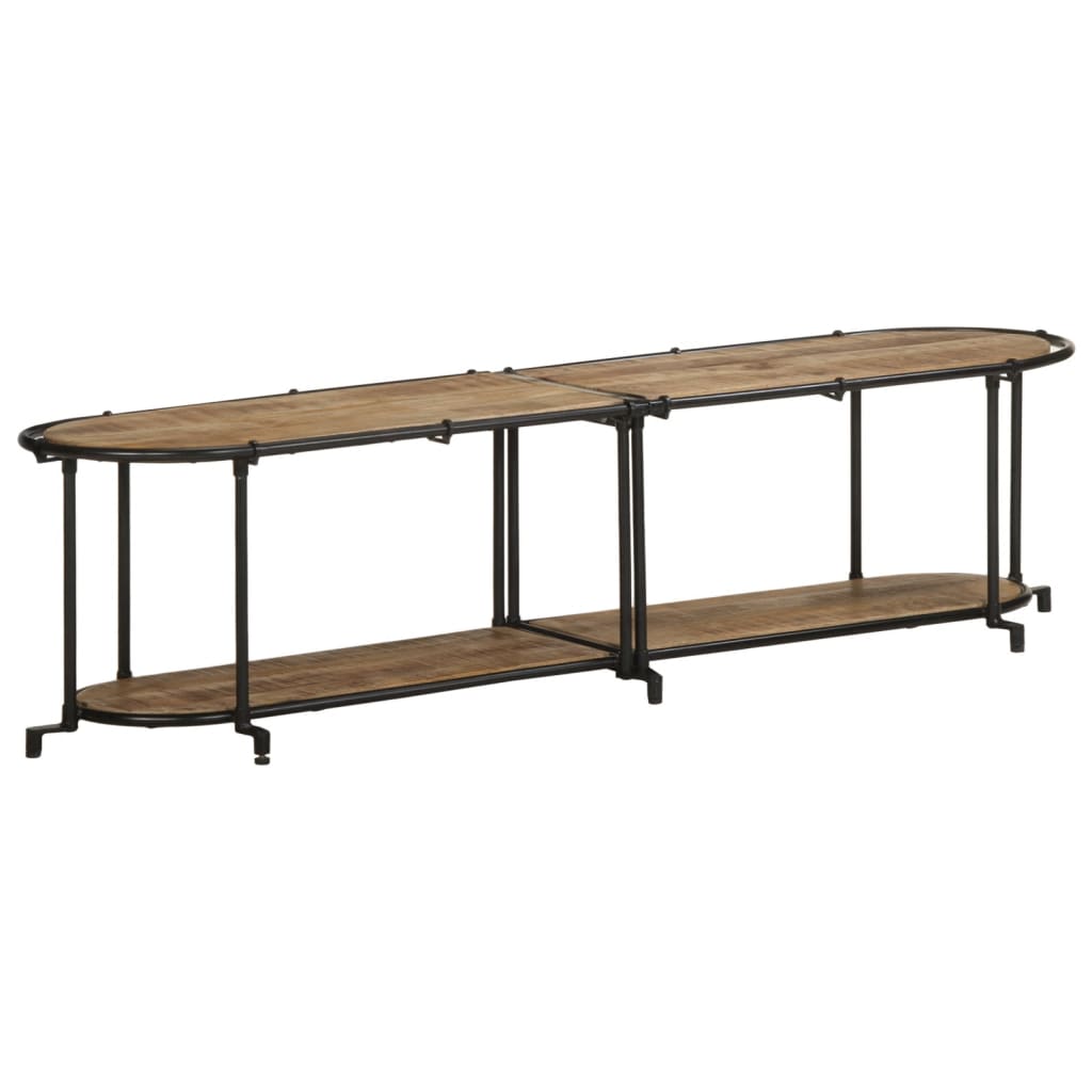 vidaXL Tv-meubel 100x42x40 cm massief ruw mangohout