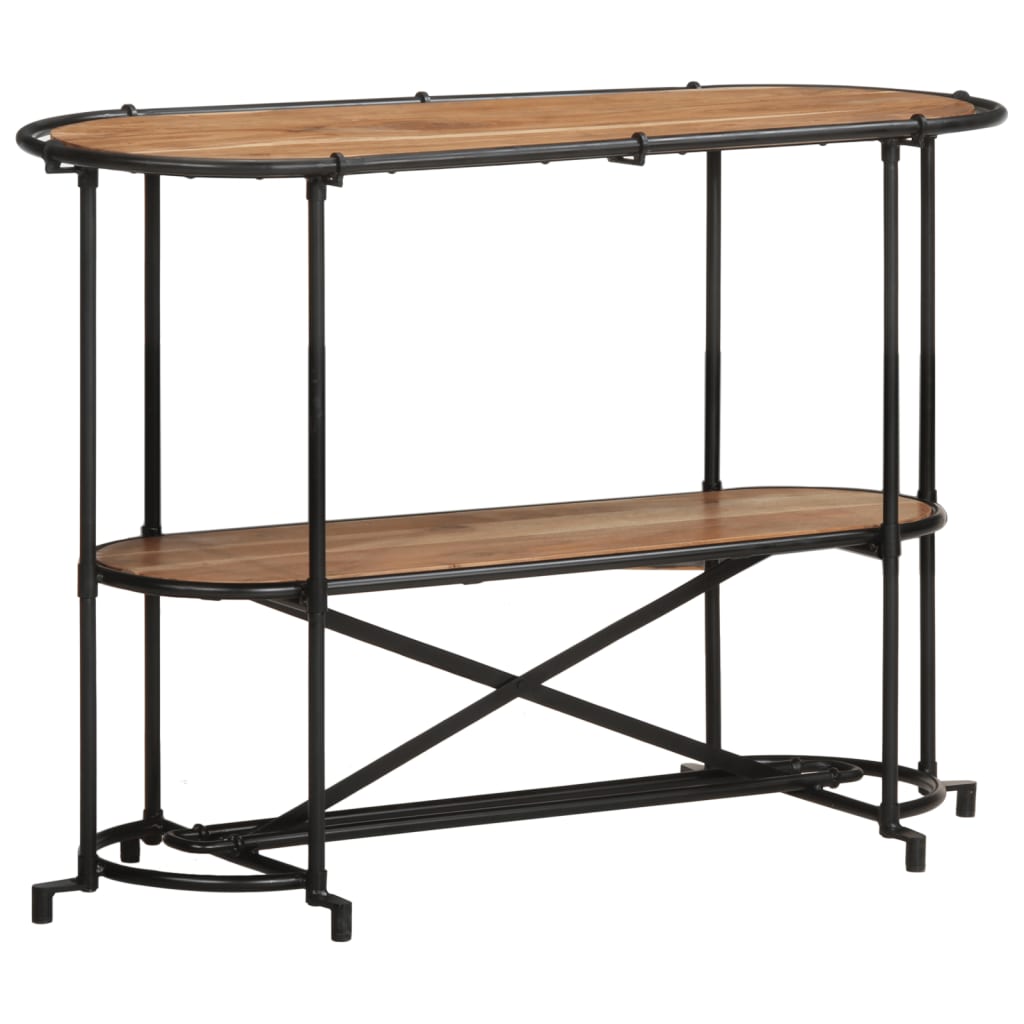 vidaXL Wandtafel 110x42x76 cm massief ruw mangohout