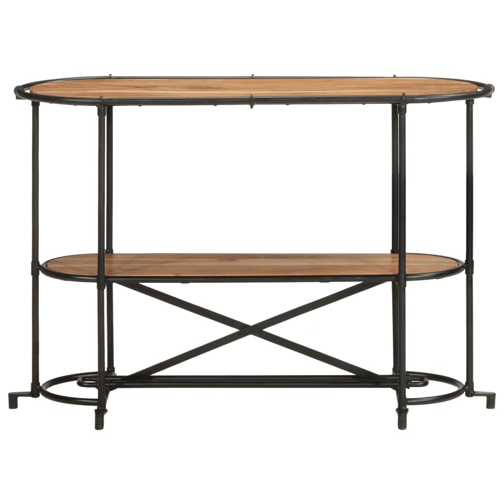vidaXL Wandtafel 110x42x76 cm massief ruw mangohout