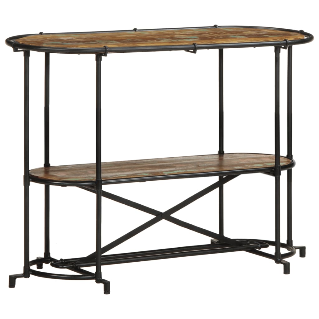 vidaXL Wandtafel 110x42x76 cm massief ruw mangohout