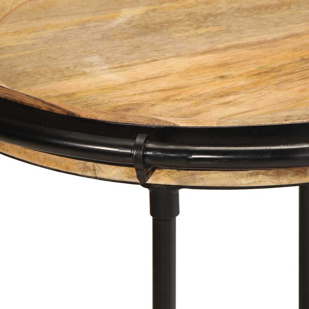 vidaXL Side table Ø55x60 cm solid mango wood