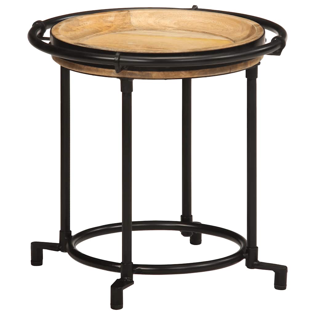 vidaXL 2-piece Side Table Set Solid Mango Wood