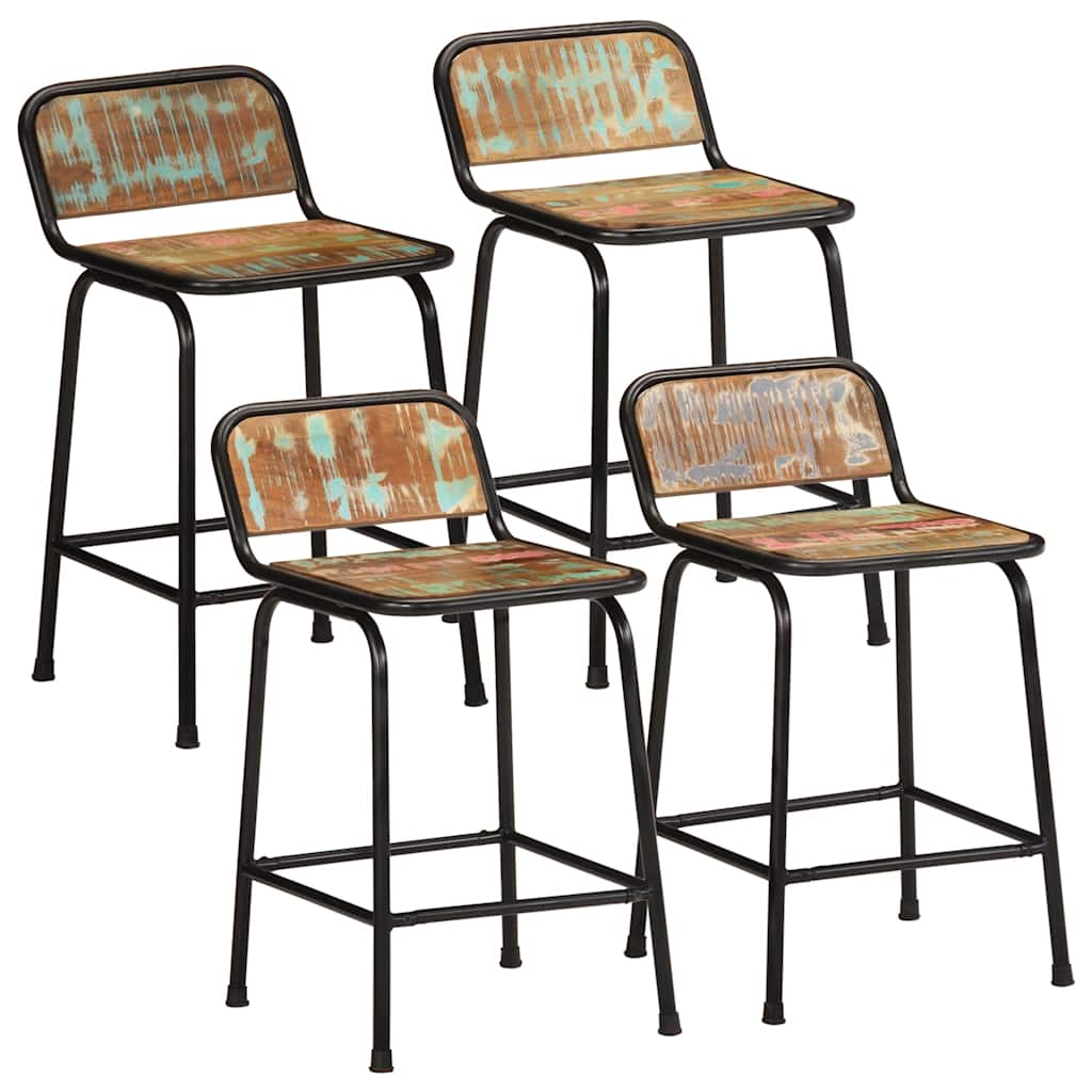 vidaXL Barstoelen 2 st massief mangohout