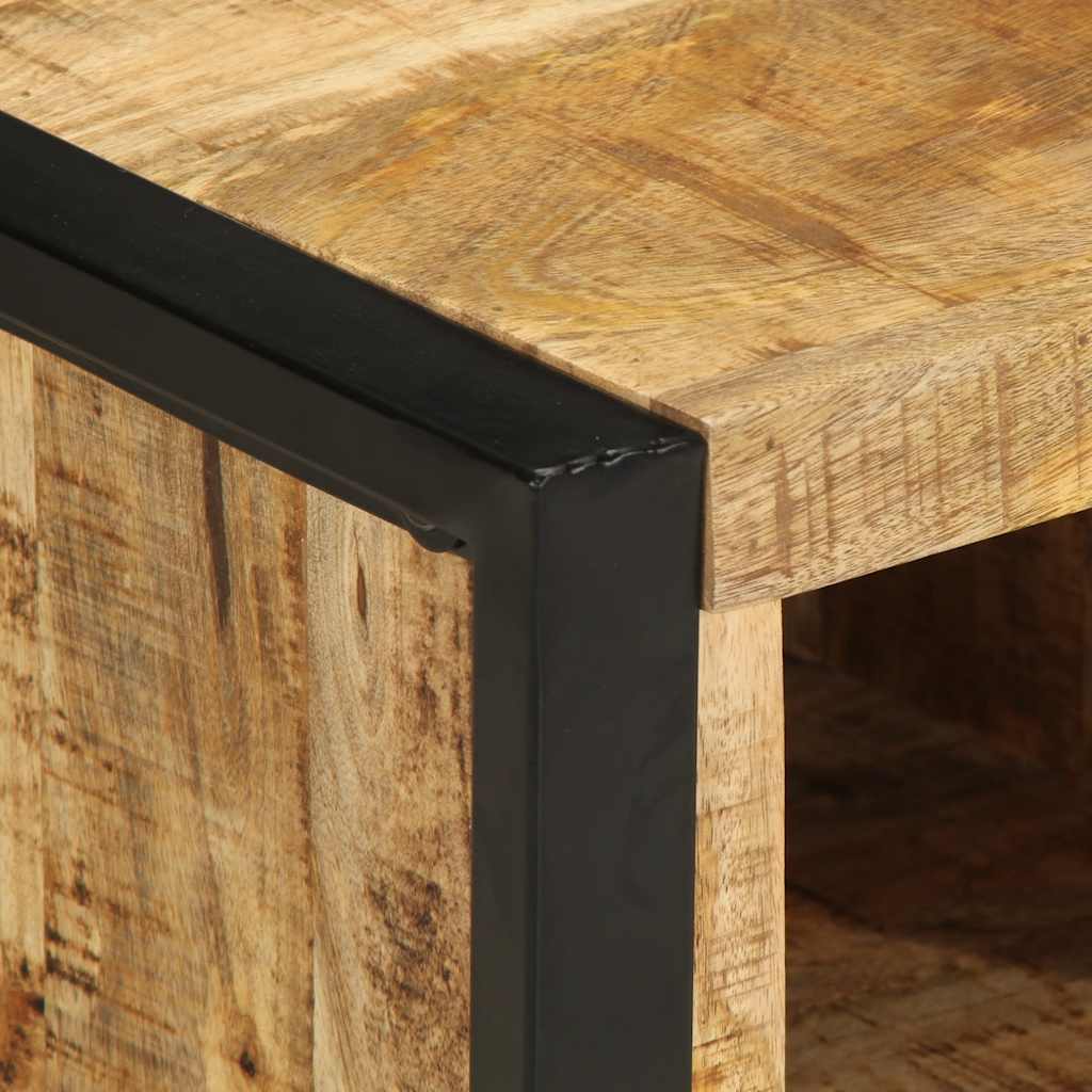 vidaXL Coffee Table 90x50x36 cm Solid Rough Mango Wood