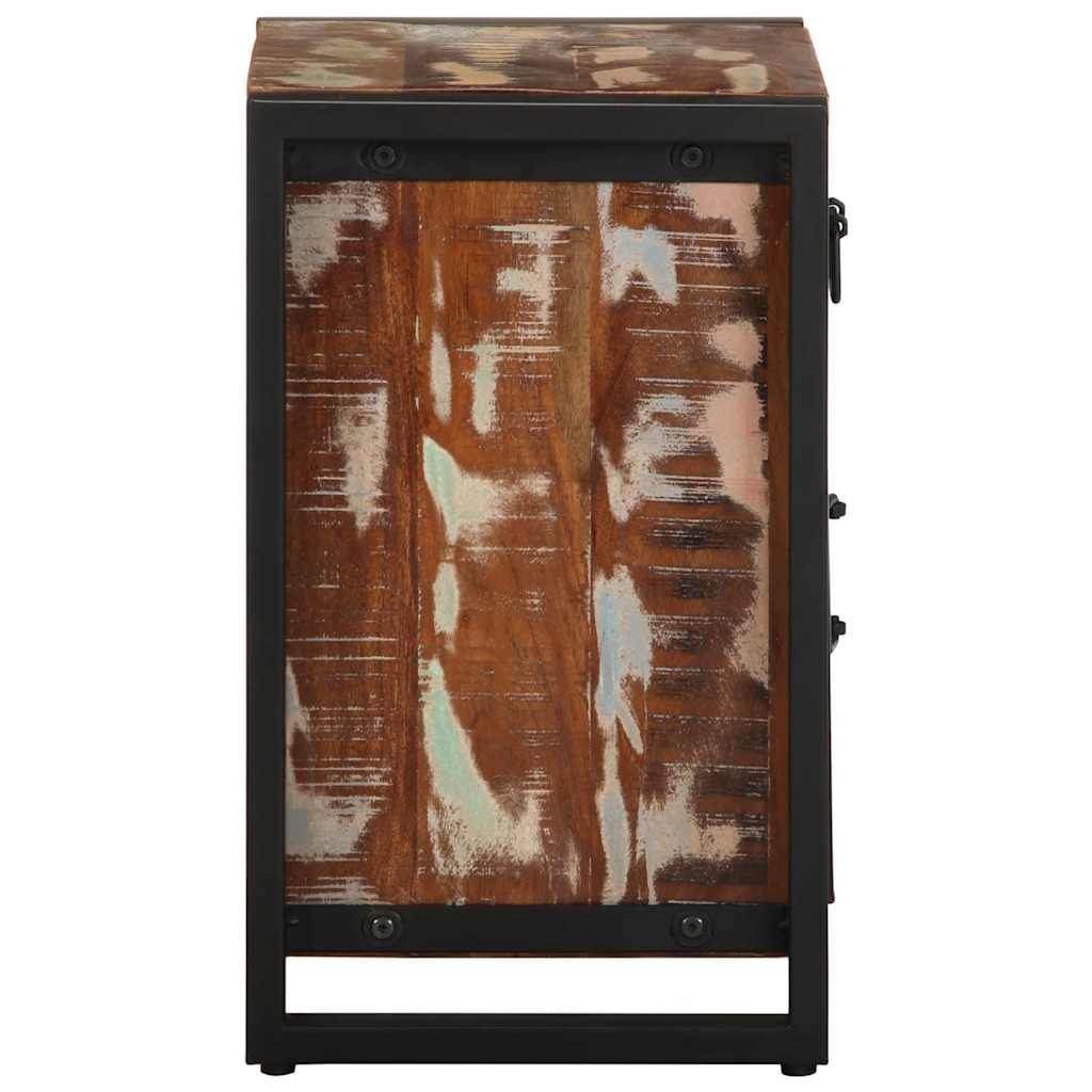 vidaXL Nachtkastje 40x30x50 cm massief ruw mangohout