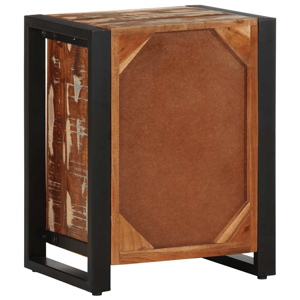 vidaXL Nachtkastje 40x30x50 cm massief ruw mangohout
