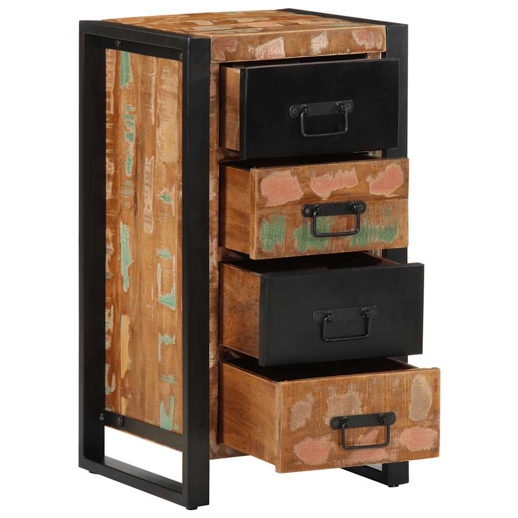 vidaXL Ladekast 40x40x75 cm massief gerecycled hout meerkleurig