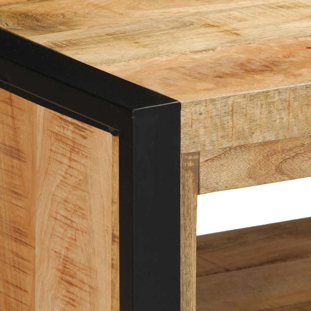 vidaXL Schoenenbank Bruin 100 x 40 x 50 cm Massief mangohout