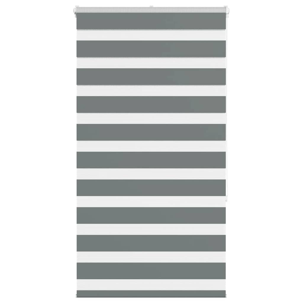 vidaXL Zebra rolgordijn 40x100 cm stofbreedte 35,9 cm donkergrijs