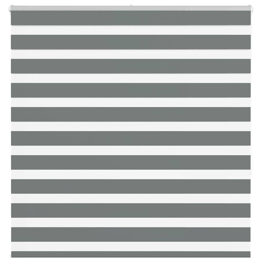 vidaXL Zebra rolgordijn 40x100 cm stofbreedte 35,9 cm donkergrijs