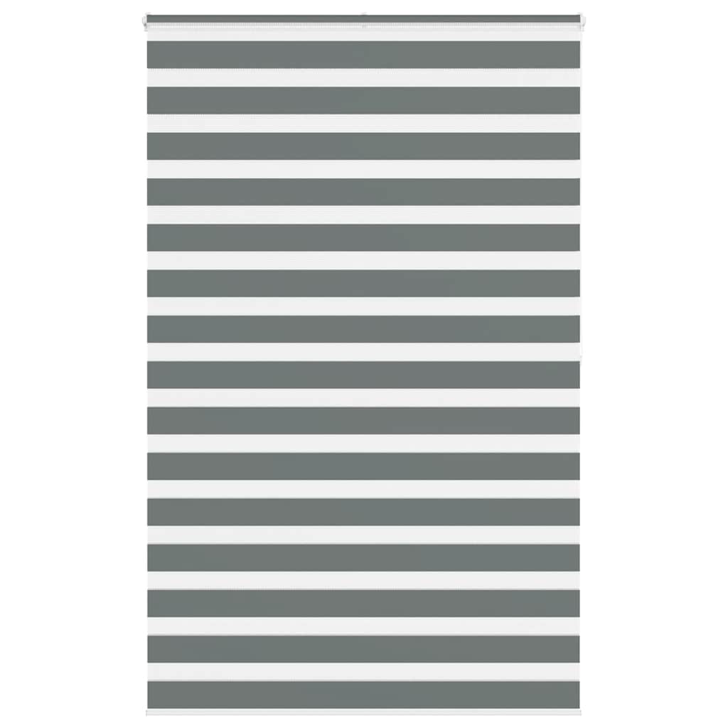 vidaXL Zebra rolgordijn 40x100 cm stofbreedte 35,9 cm donkergrijs