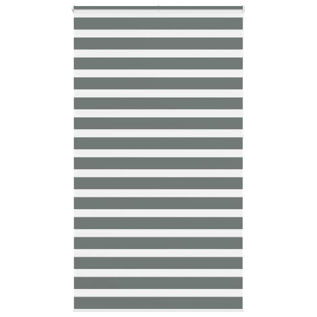 vidaXL Zebra rolgordijn 40x100 cm stofbreedte 35,9 cm donkergrijs