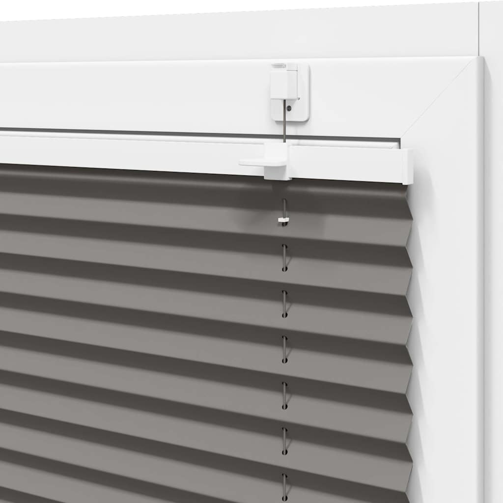 vidaXL Plissé rolgordijn 40x100 cm stofbreedte 39,4 cm antraciet