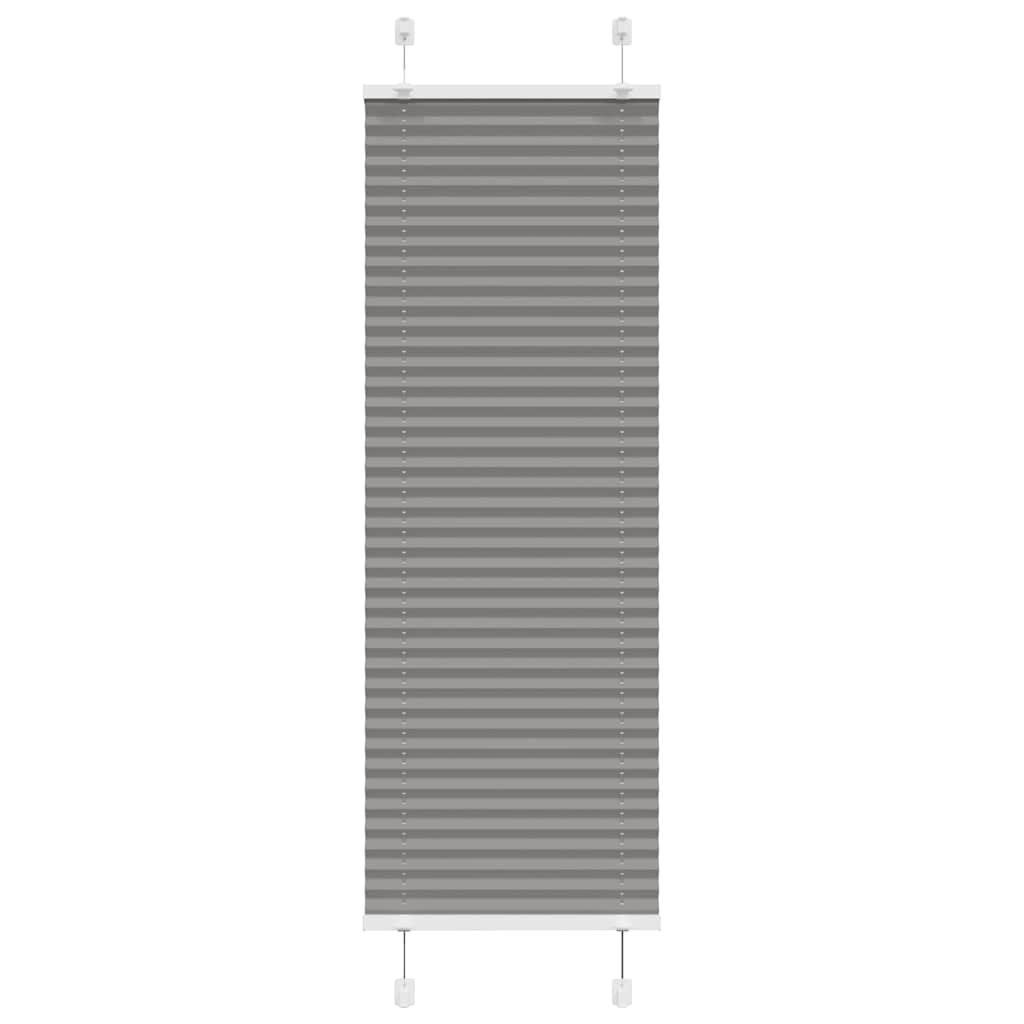 vidaXL Plissé rolgordijn 40x100 cm stofbreedte 39,4 cm antraciet