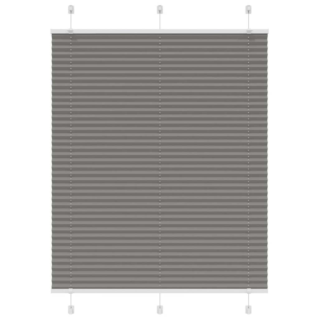 vidaXL Plissé rolgordijn 40x100 cm stofbreedte 39,4 cm antraciet