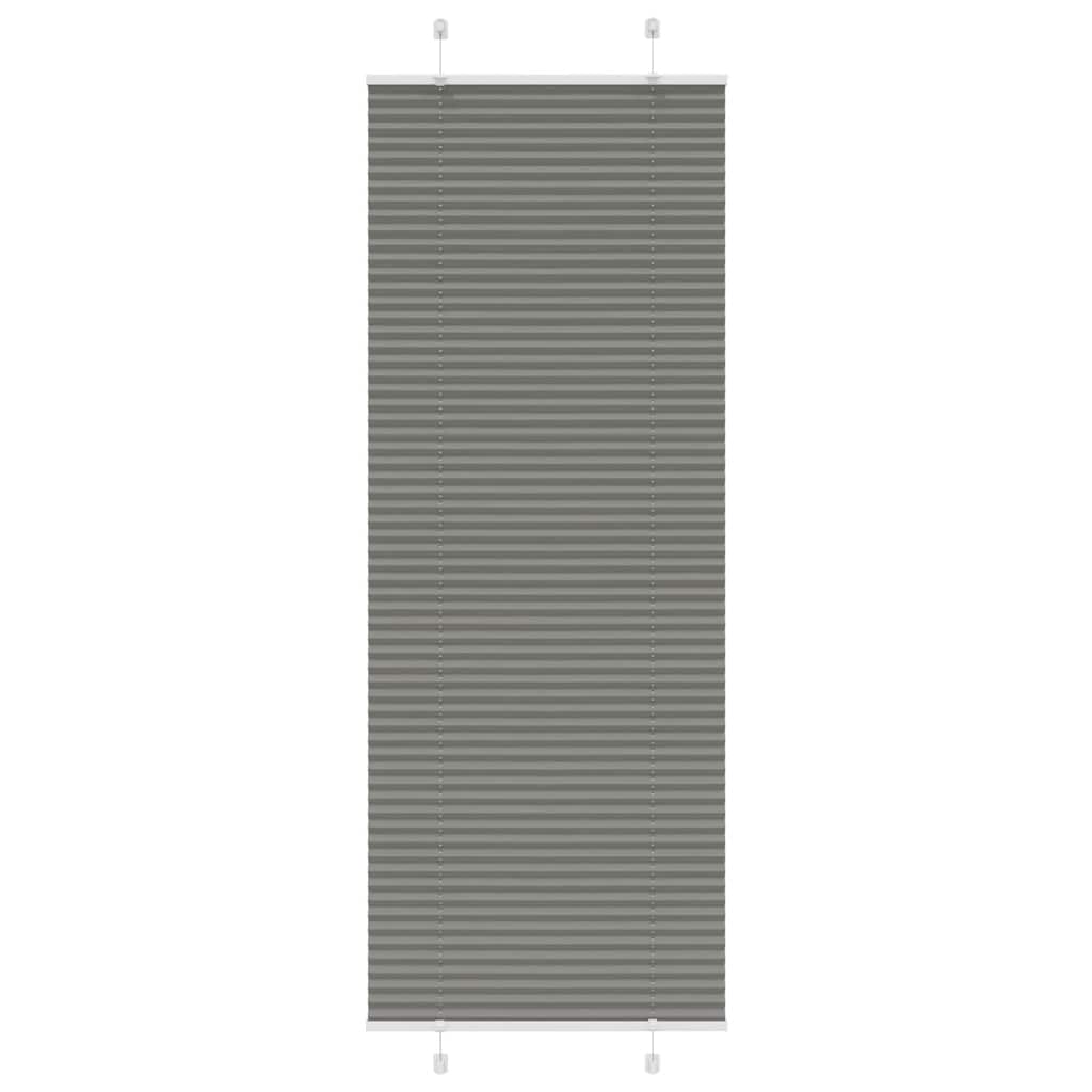 vidaXL Plissé rolgordijn 40x100 cm stofbreedte 39,4 cm antraciet