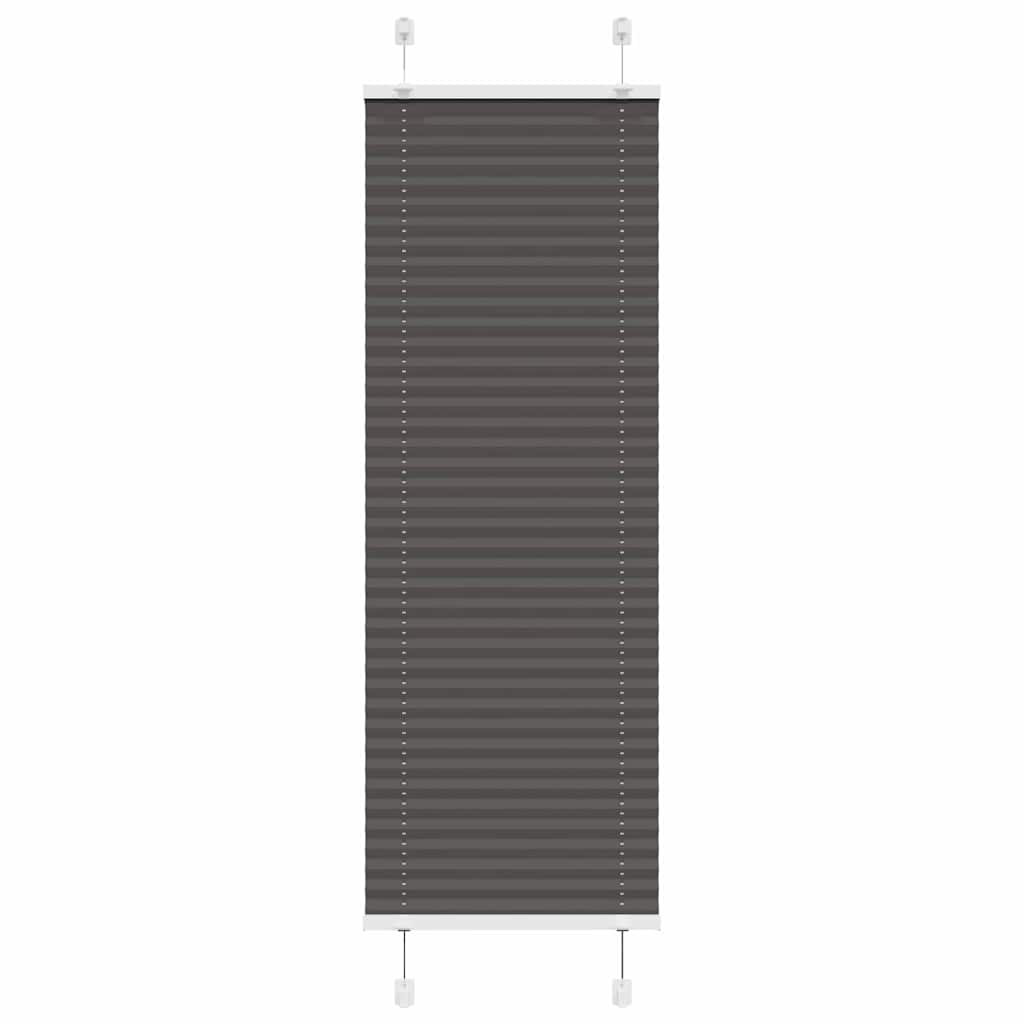 vidaXL Plissé rolgordijn 40x100 cm stofbreedte 39,4 cm antraciet