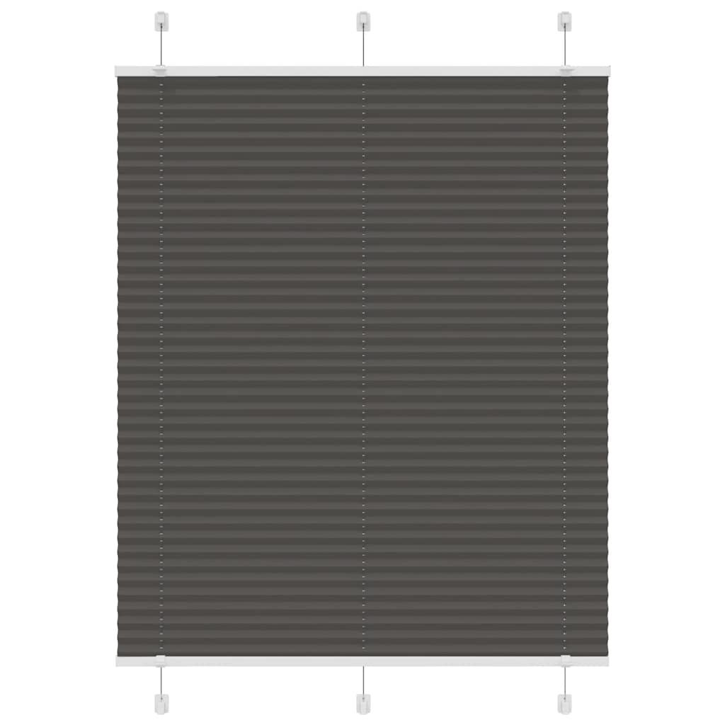 vidaXL Plissé rolgordijn 40x100 cm stofbreedte 39,4 cm antraciet