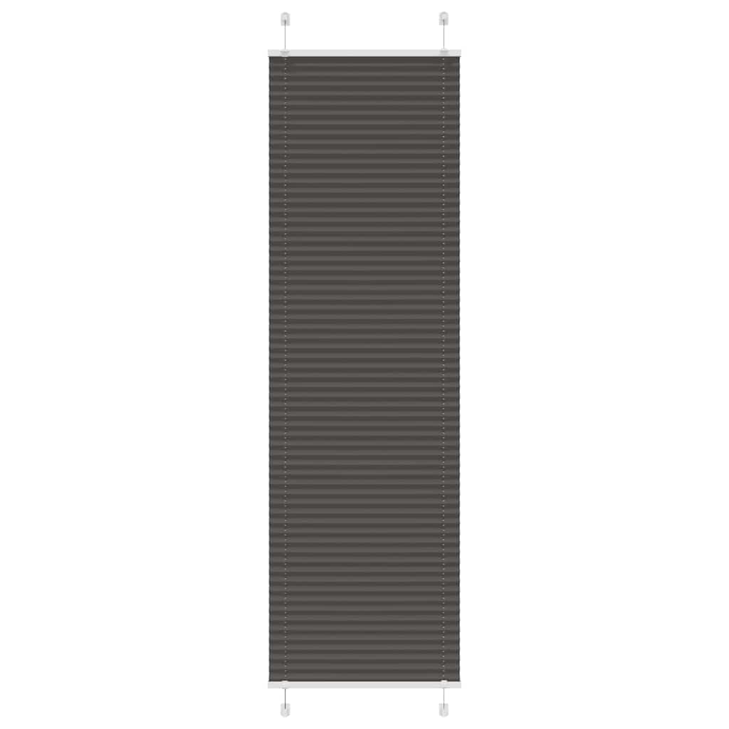 vidaXL Plissé rolgordijn 40x100 cm stofbreedte 39,4 cm antraciet