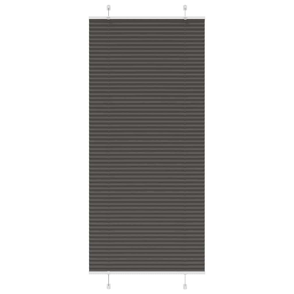 vidaXL Plissé rolgordijn 40x100 cm stofbreedte 39,4 cm antraciet