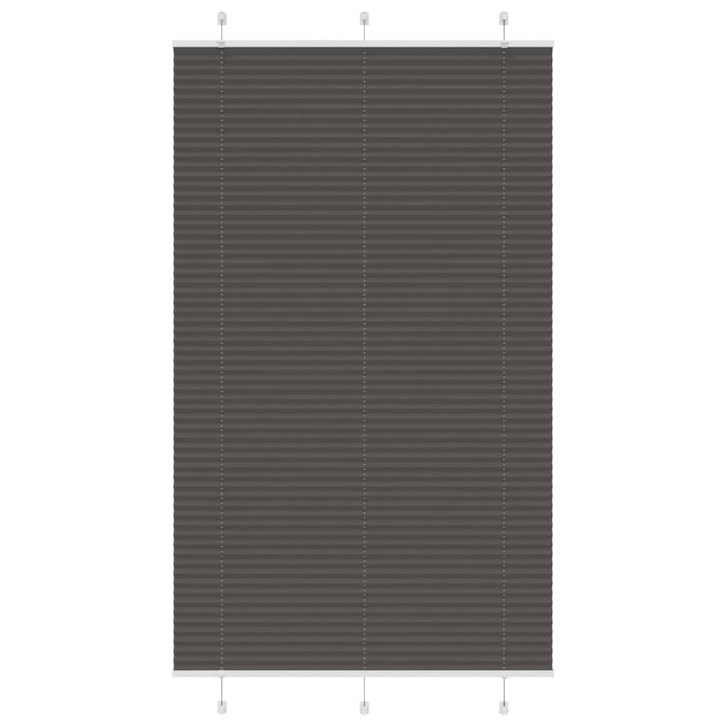 vidaXL Plissé rolgordijn 40x100 cm stofbreedte 39,4 cm antraciet