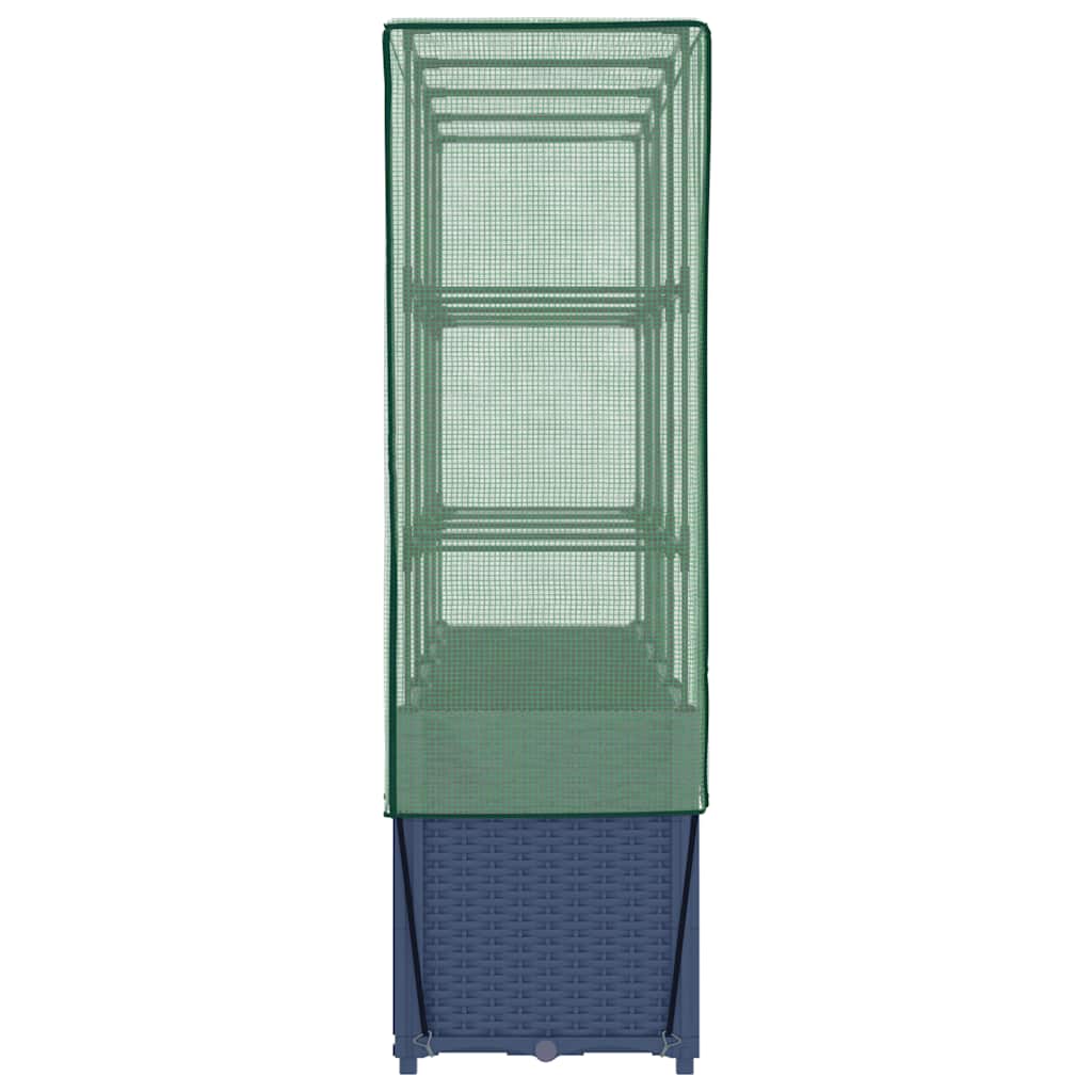 vidaXL Plantenbak verhoogd met kashoes 160x40x153 cm rattanlook