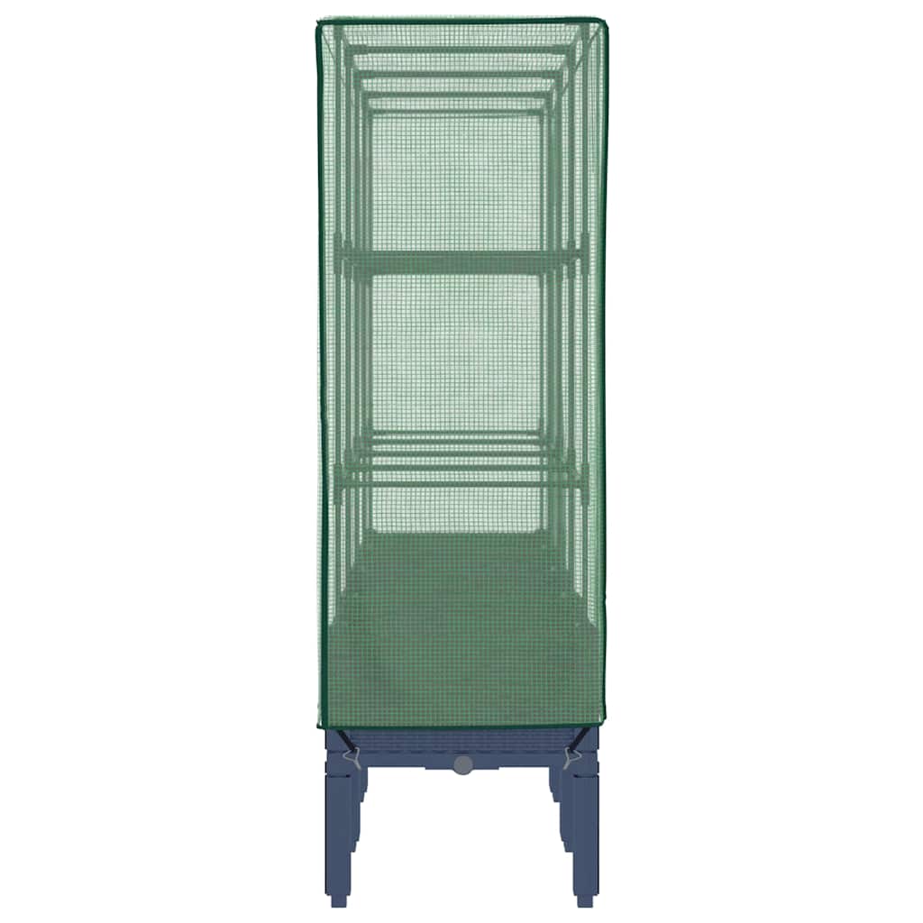 vidaXL Plantenbak verhoogd met kashoes 40x40x140 cm rattanlook