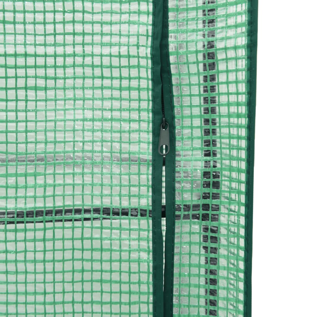 vidaXL Raised Planter with Cover and Wheels 80x50x182 cm Rattan Look