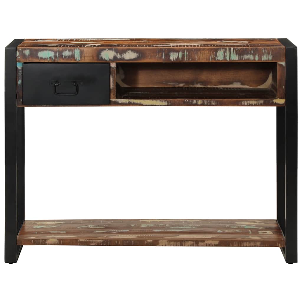 vidaXL Console table 100x35x75 cm solid rough mango wood