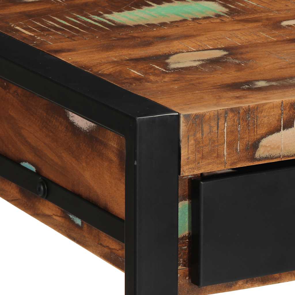 vidaXL Desk 100x50x75 cm solid rough mango wood