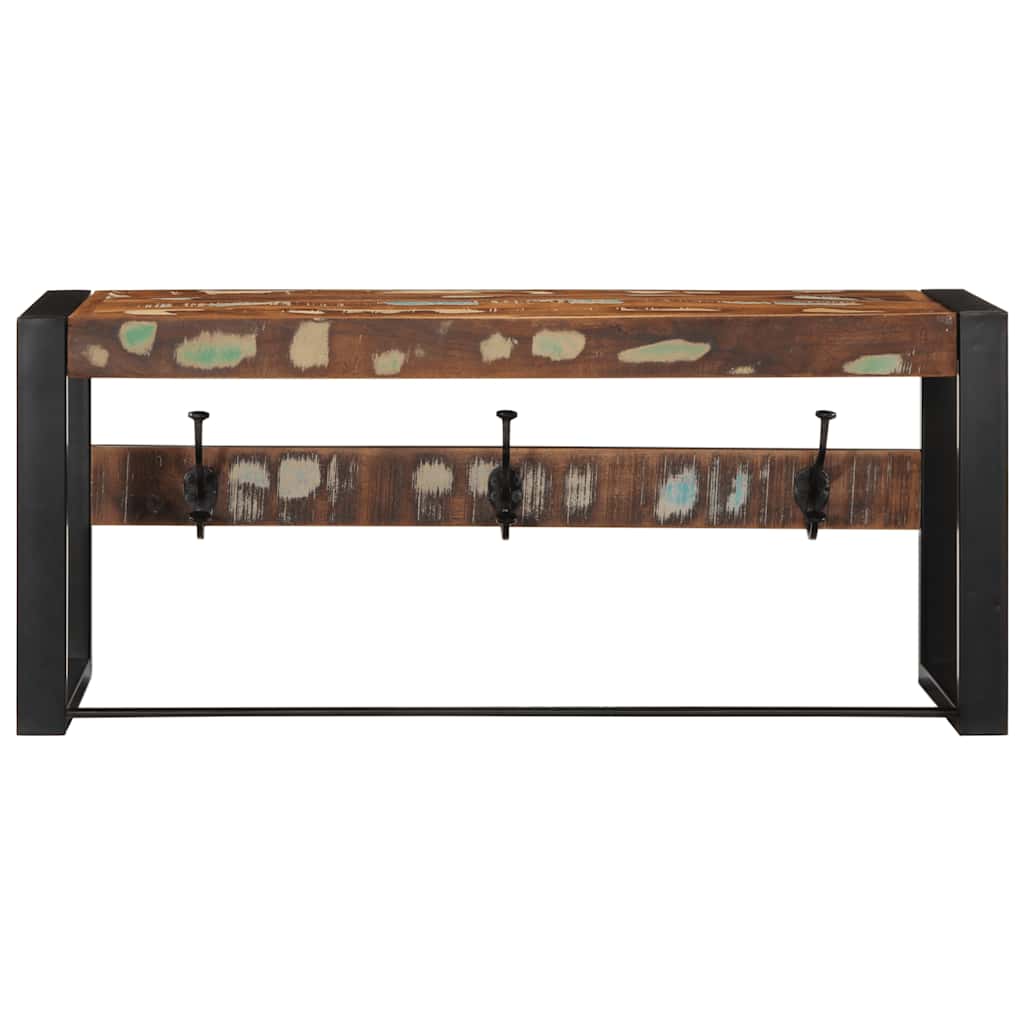vidaXL Kapstok 80x35x35 cm massief ruw mangohout