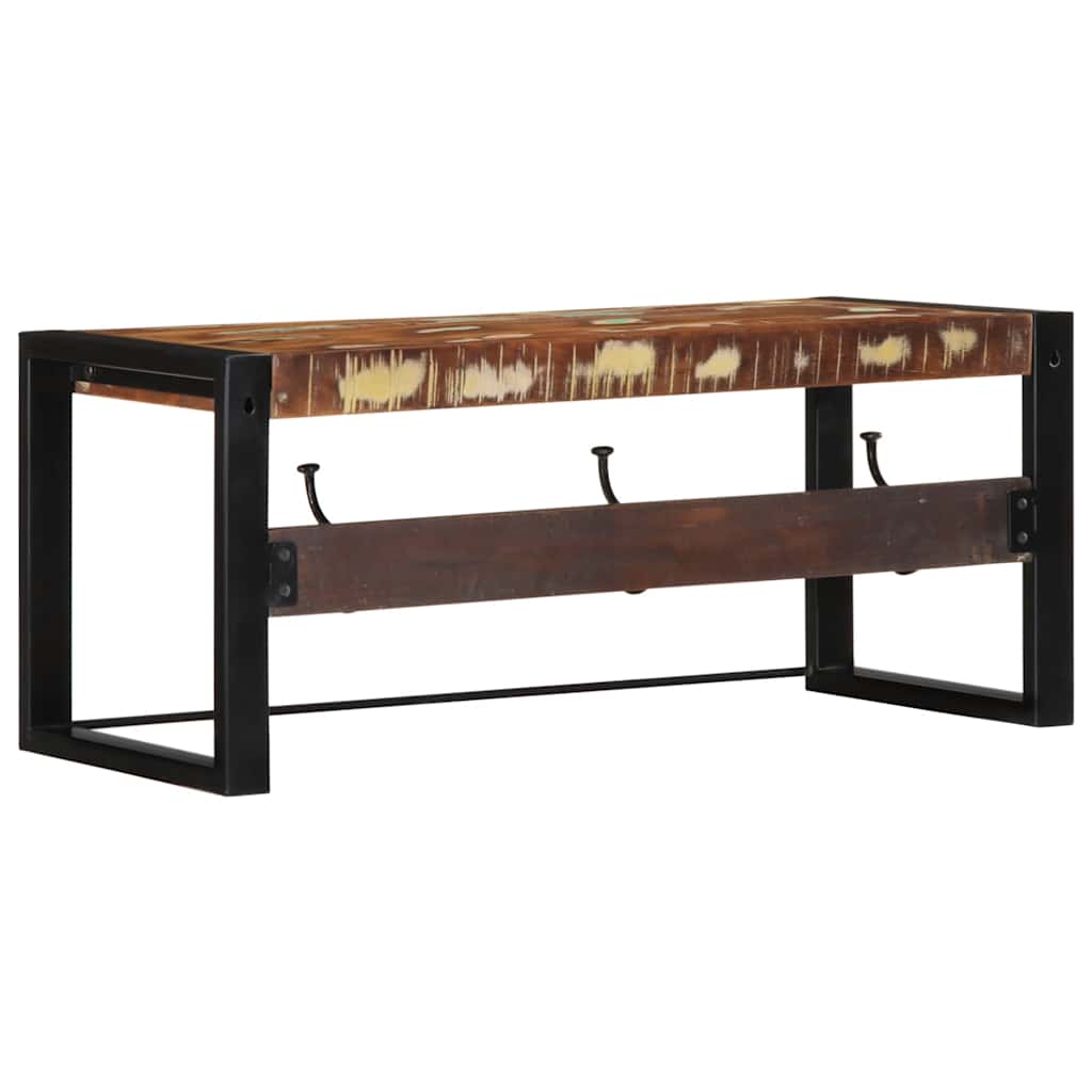 vidaXL Kapstok 80x35x35 cm massief ruw mangohout