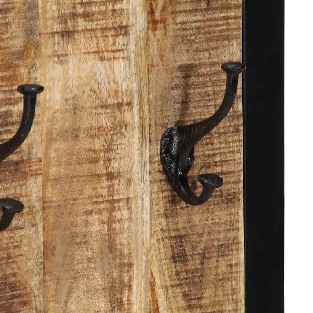vidaXL Coat Rack 40x2x80 cm Solid Rough Mango Wood